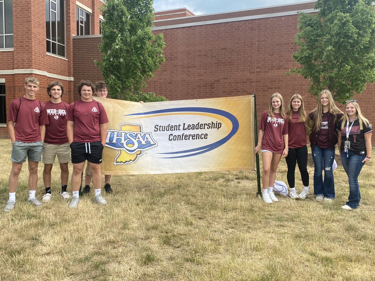 Warriors have arrived! Excited to take part in @IHSAA1 Student Leadership Conference! Great opportunity for student athletes! #wdpride @WD_Athletics