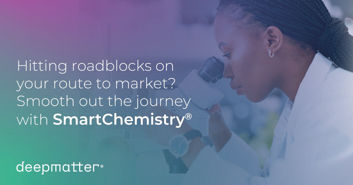 From suggesting novel routes, to predicting next steps, SmartChemistry® is the chemical digitalisation tool you need to streamline your experiments and unlock a new level of automation in the lab. Find out more here: deepmatter.io/our-capabiliti…

#deepmatter