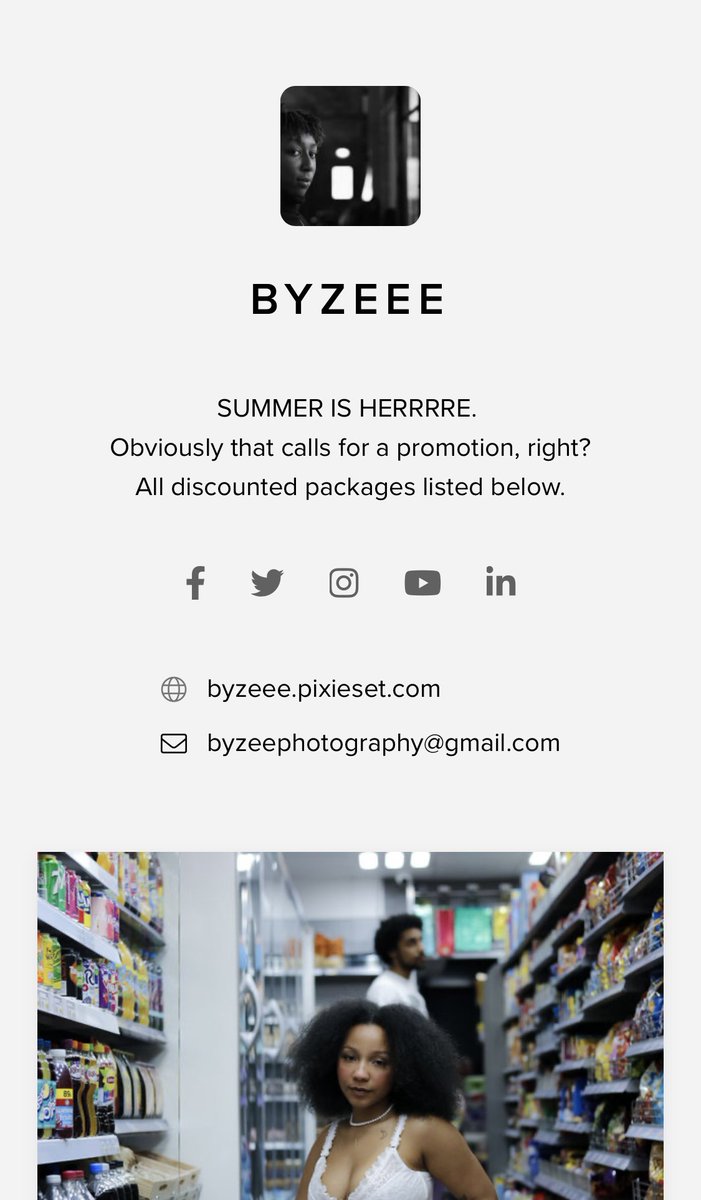 Byzeee.pixieset.com/booking/ 

#summerpromo