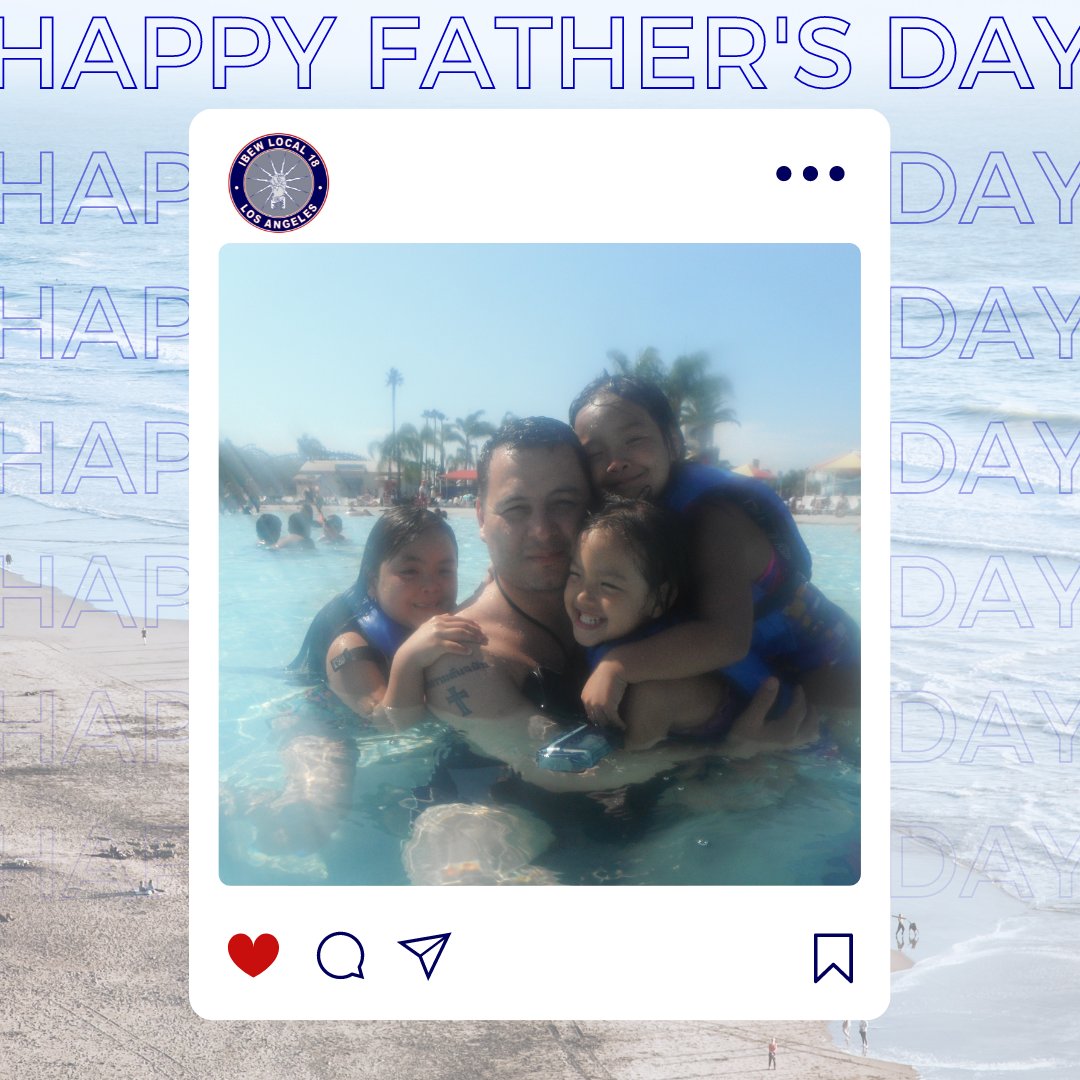 IBEWLocal18's tweet image. Adolfo Felix, Utility Microbiologist, Water Quality Laboratory, pictured with his three daughters. #IBEWLocal18 #fathersday