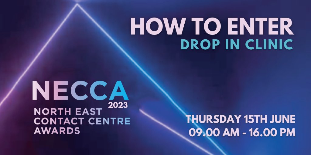 NECCA_Nov's tweet photo. Reminder! 📢 Don’t forget we are running our Drop-In Clinic this Thursday for anyone considering making a nomination. Email marc@freshstartevents.uk to confirm your 30-minute slot

#NECCA  #contactcentres #NorthEast #awards https://t.co/Qlh4KWfmrX