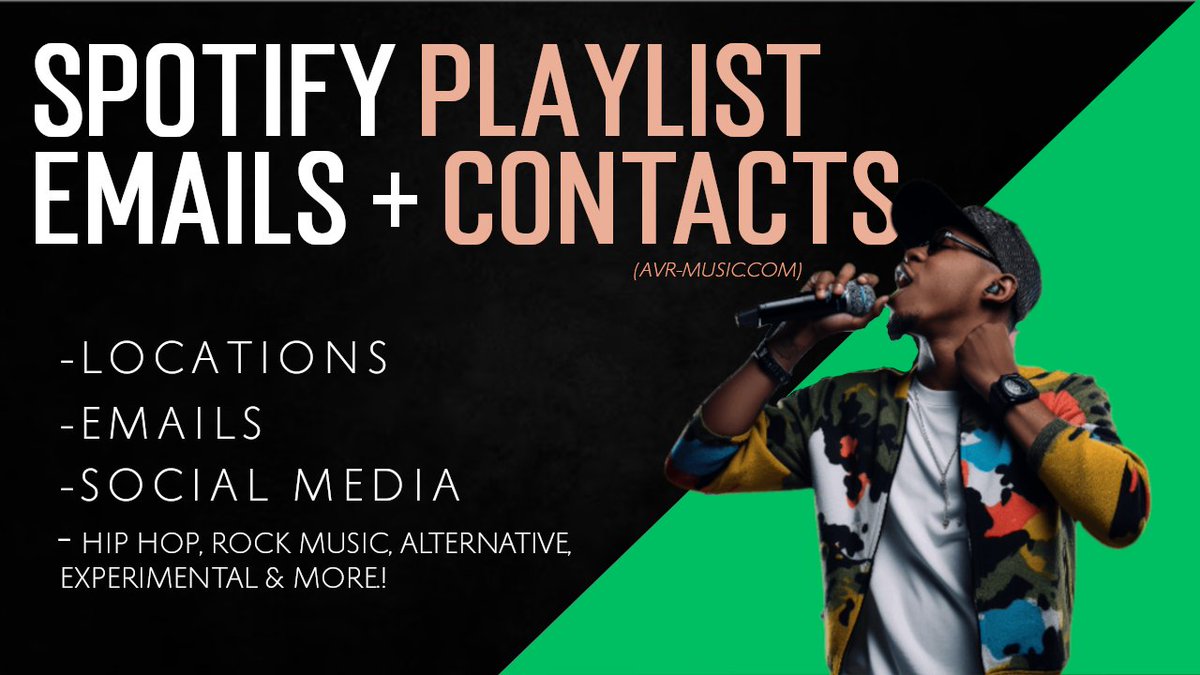 Check out our #Spotfy contact info for over 500 playlists  on  fiverr.com/share/drNXjY