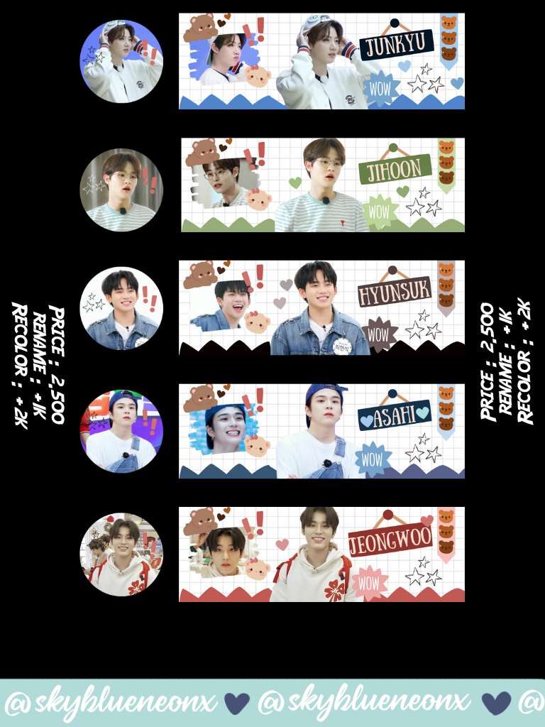 meoluvvpng's tweet photo. [help rt very much appreciated]

‼️FLASH SALE ‼️

Layout ready stock treasure all member. Ada Hyunsuk, Haruto, Jihoon, Junkyu, Yoshi, Jaehyuk, Asahi, Doyoung, Jeongwoo, and Junghwan

#zonauang #zonaba #zonajajan https://t.co/joSrBQYZhy