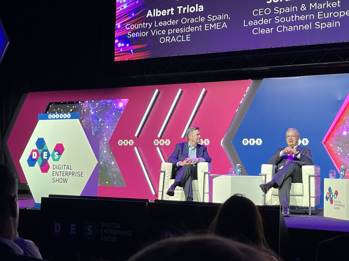 #DES2023 Albert Triola country leader España <a href="/oracle/">Oracle</a> mesa redonda ESG ⁦