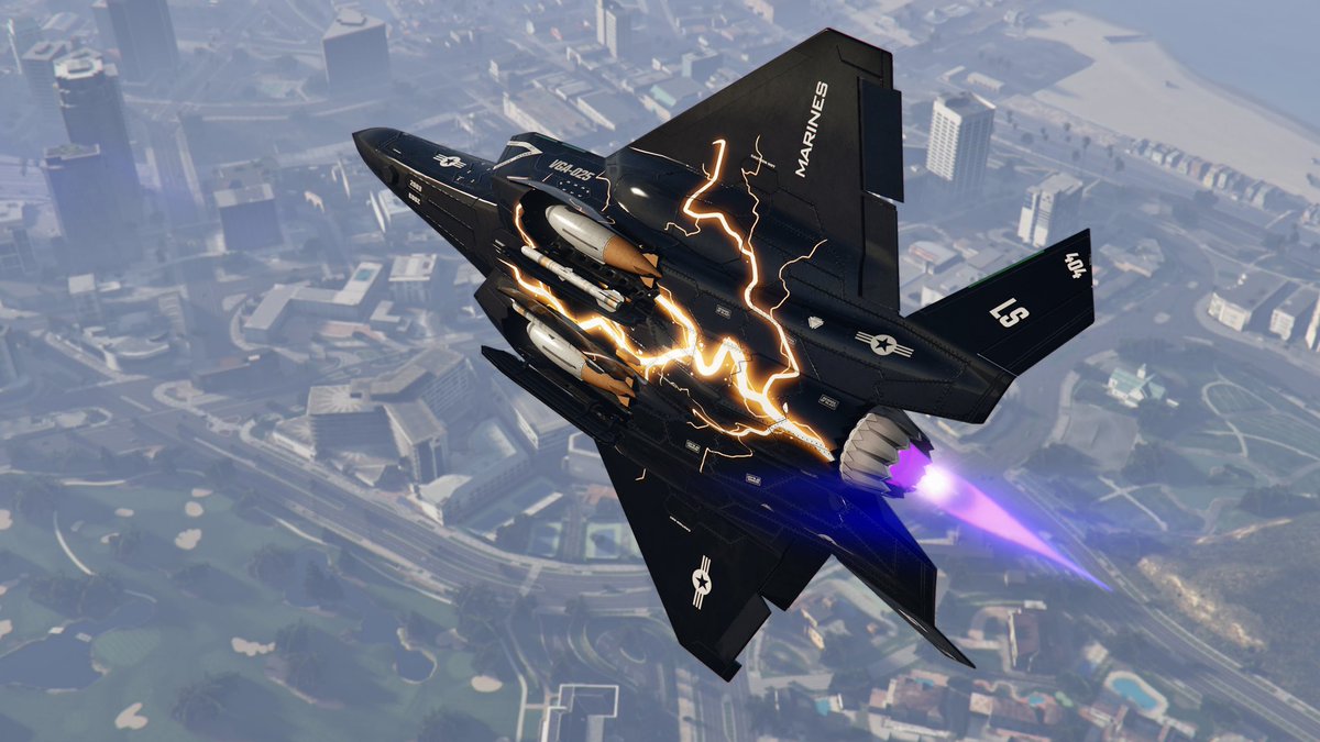 azuazu1202luna's tweet photo. F-160 Raiju ⚡️

#SanAndreasMercenaries
#GTAOnline #PS5 
#SnapArtCrew #SantaMuerteGang 
@RockstarGames https://t.co/VanaoZdqYx