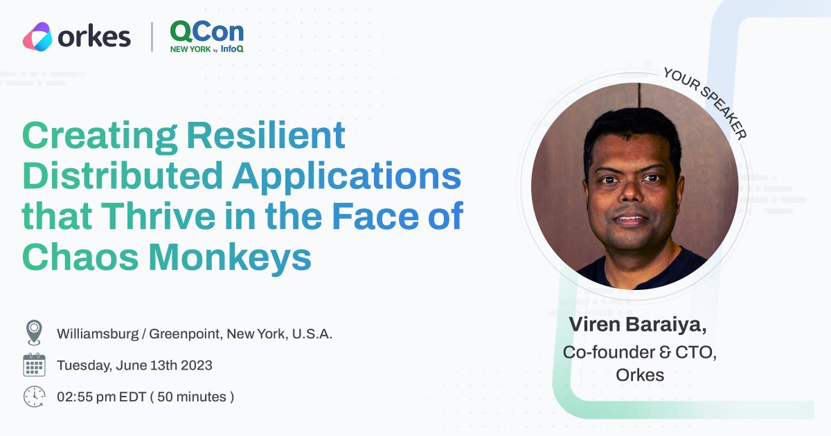 Join Viren Baraiya at #QConNY as he discusses creating resilient distributed applications that thrive in the face of Chaos Monkeys. Don't miss this enlightening talk! 

#ResilientApplications #ChaosMonkeys #TechTalks