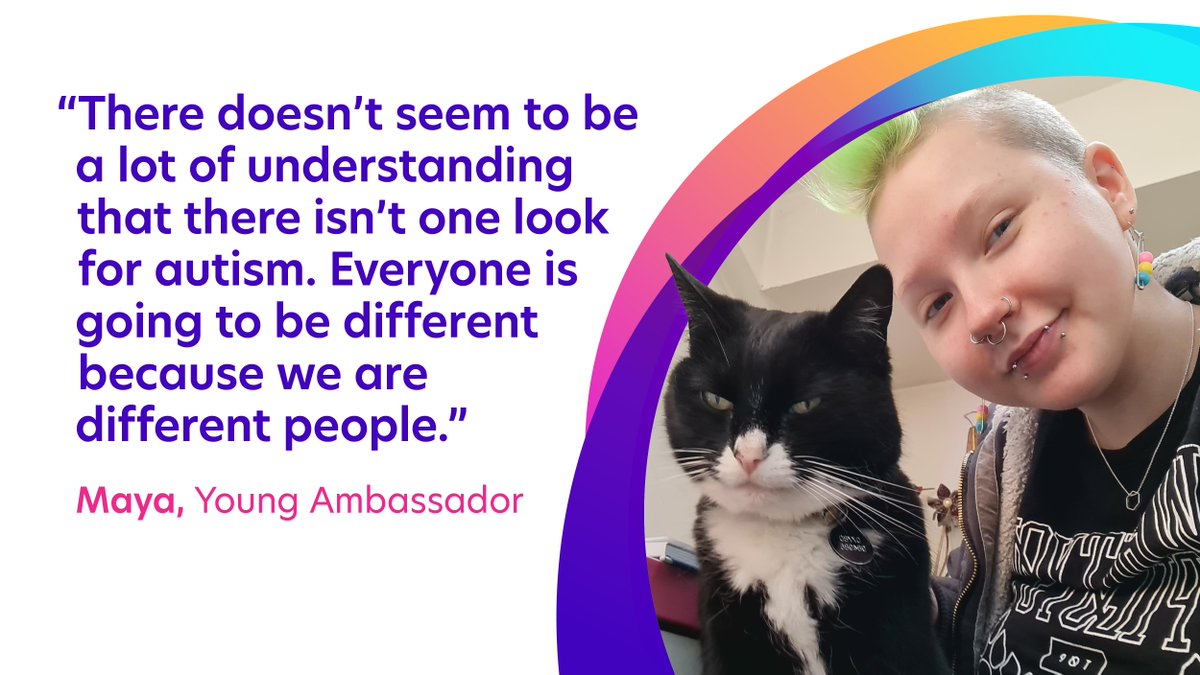 In celebration of #PrideMonth, meet Maya, one of our Young Ambassadors. Maya reflects on being part of the LGBTQ+ community, how they’re fighting for change for autistic people, and why autistic representation in the LGBTQ+ community is so important: bit.ly/3JbnZIT