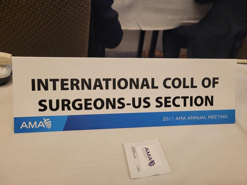 Honored to represent @ICSUSS at the @AmerMedicalAssn #AMAmtg