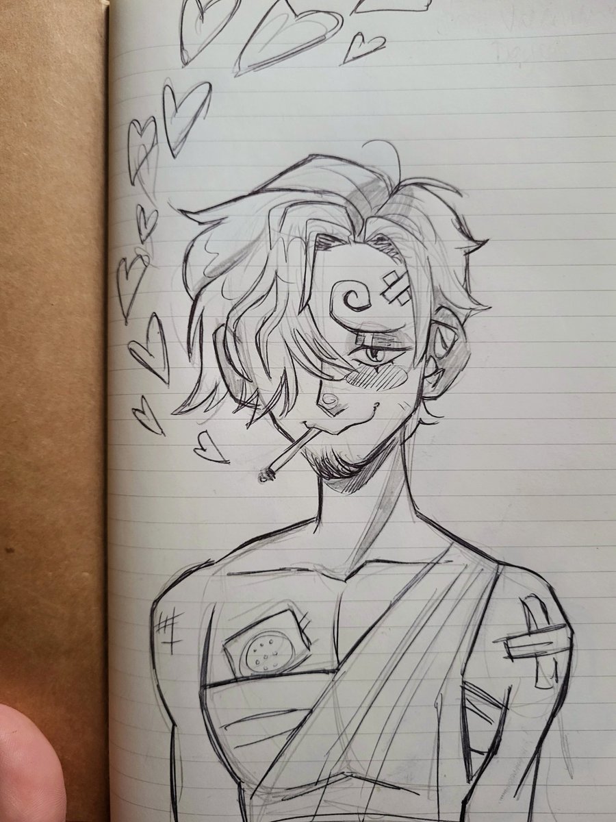 Little beloved scrunkly sketch 💕 #sanji