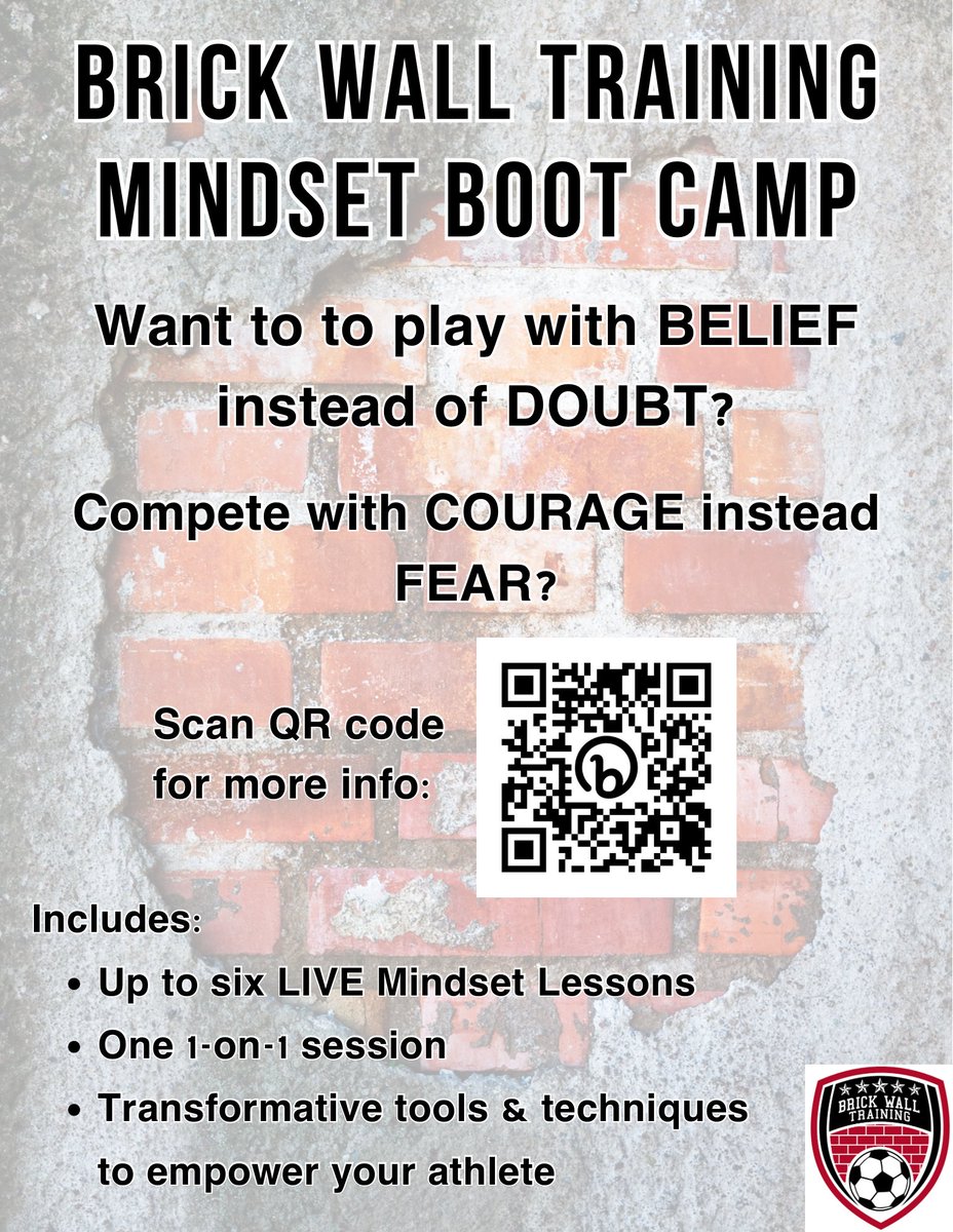 CoachBrick_'s tweet photo. Sports requires a fraction of physical work. The mental game dictates our beliefs, how we feel, and our performance. 

What are you doing to train your brain? 

Join us this summer to gain foundational mindset tools to unleash your power!

Register here: https://t.co/6p92InHeRk https://t.co/ZzbsXANIad