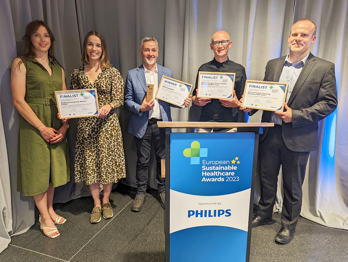#ICYMI NHS Scotland won the Sustainable Healthcare Project of the Year at the inaugural European Sustainable Healthcare Awards. Their winning project <a href="/GreenAnaesScot/">Green Anaesthesia Scotland</a> works to reduce the environmental impact of medical gases in Scotland. <a href="/SustainScotland/">NHS Scotland Sustainability Action</a> 

noharm-europe.org/articles/news/…