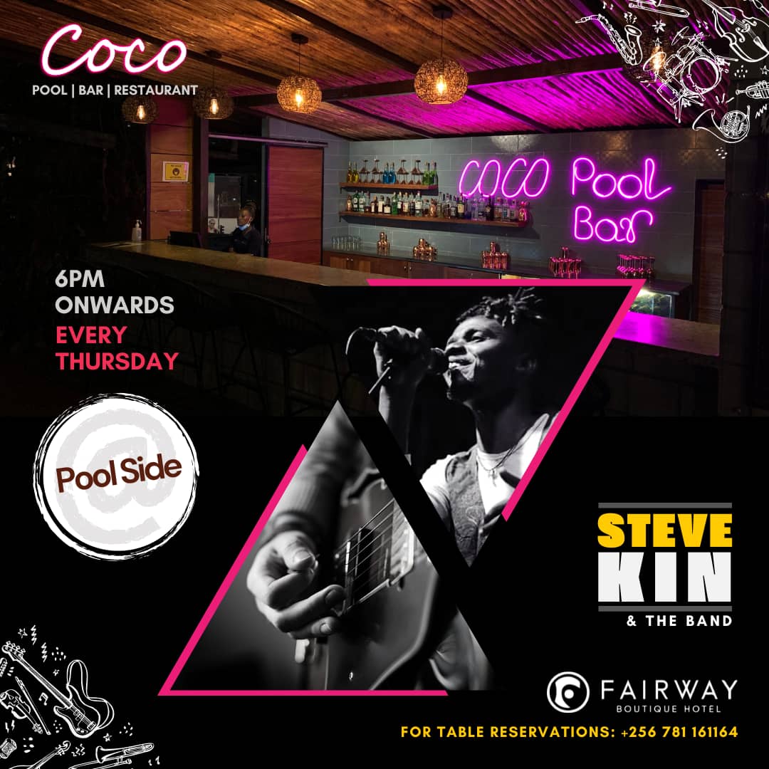 Are you a lover of band? Come and experience an amazing evening at Fairway Hotel with Steven Kin and the band. We start from 6 pm onwards. See you there. 
#fairwayhotel #bandnight #music #morethanjustahotel #kampala #uganda