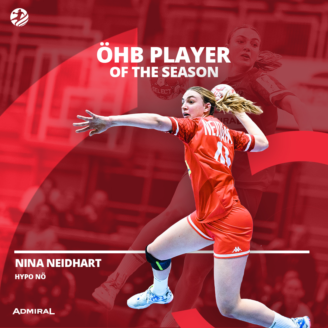 HandballAustria's tweet photo. Nina Neidhart und Elias Kofler sind Handballer:in des Jahres 🤾♀️⭐️🤾
Herzlichen Glückwunsch! 👏🏼
Wer sich die weiteren Titel sichern konnte lest ihr hier ➡️ https://t.co/oK6TkEPYK4
#HandballAustria #Handball #PlayeroftheSeason #Neidhart #Kofler https://t.co/eWSPAdqiee