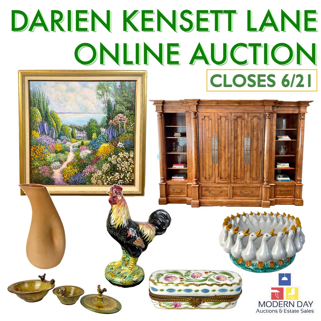 Darien Kennett Lane Online Auction is officially LIVE! Bid now while you can! Closing on June 21st starting at 8:00pm EST!
Link: l8r.it/R9vp

#onlineauction #darienct #fairfieldcounty #moderndayauctions #moderndaybids #bidnow
