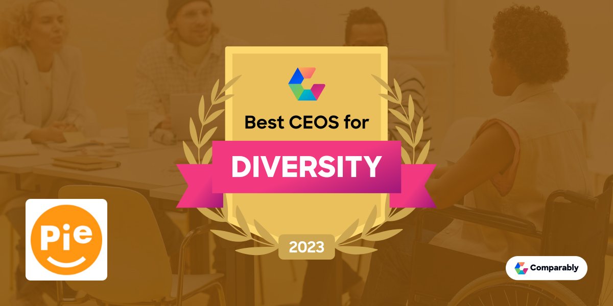 @pie_insurance Congrats on being named on @Comparably's Top 50 List for Best CEOs for Diversity, as rated by your employees. #ComparablyAwards comparably.com/awards/winners…