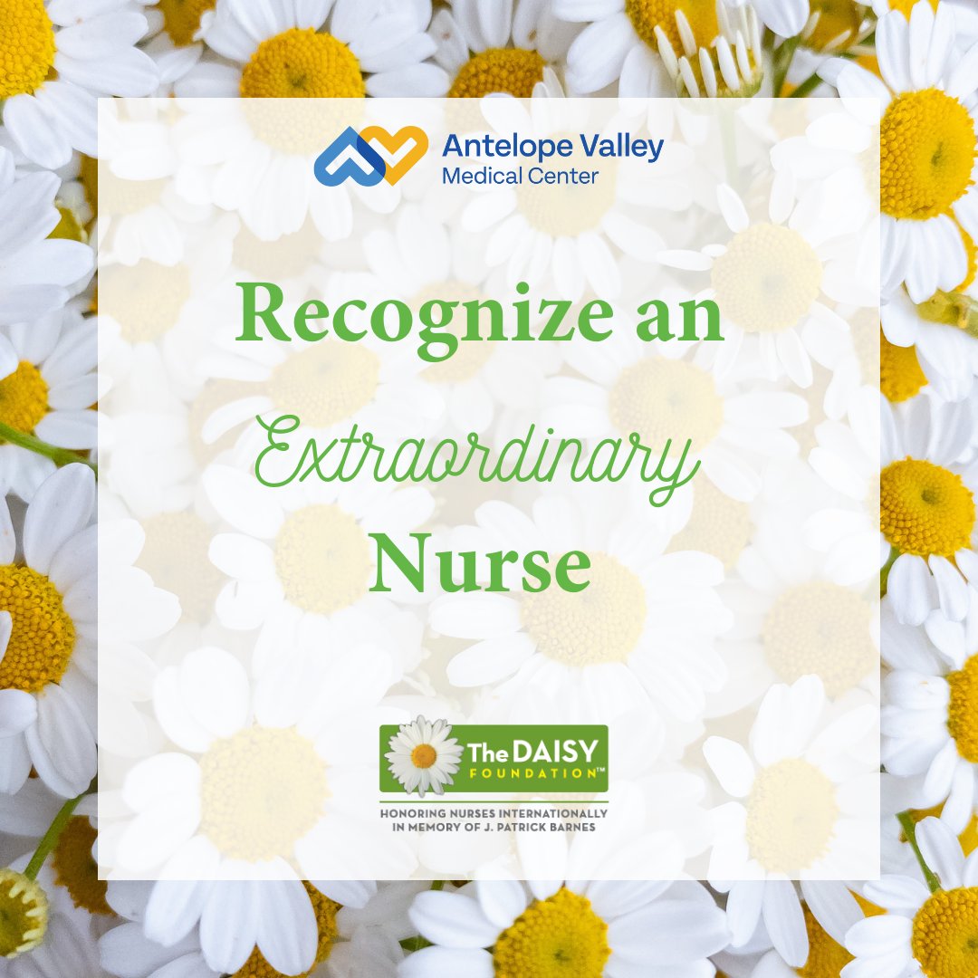 avmedicalcenter's tweet photo. #Nurses are the backbone of the healthcare system, working tirelessly to provide exceptional care to patients and their families. The #DAISYAward recognizes extraordinary nurses who go above and beyond. Nominate a nurse today! https://t.co/yH7XC34DZX #PatientCare #TeamAVMC https://t.co/YuIUWnR7kY