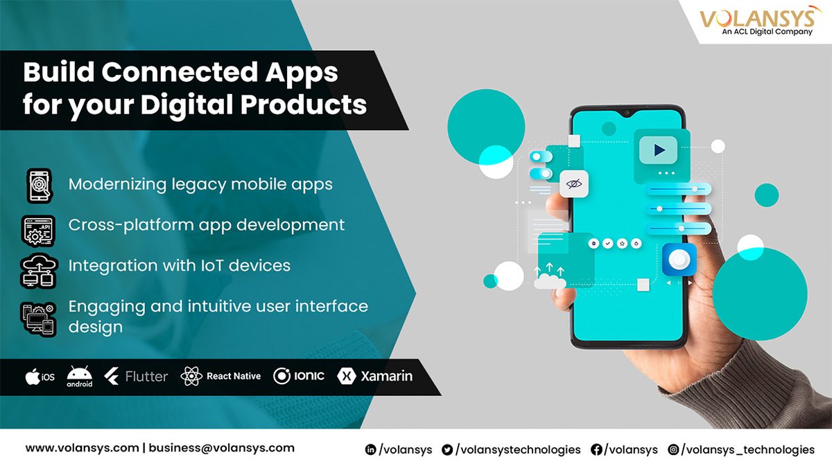 volansys's tweet image. VOLANSYS offers complete connected application development services taking care of all phases from ideation to app design, development, deployment and sustenance support.

Know more: bit.ly/3X1vM1O

#connectedapps #connectedapplications #appdevelopment #oem #oems