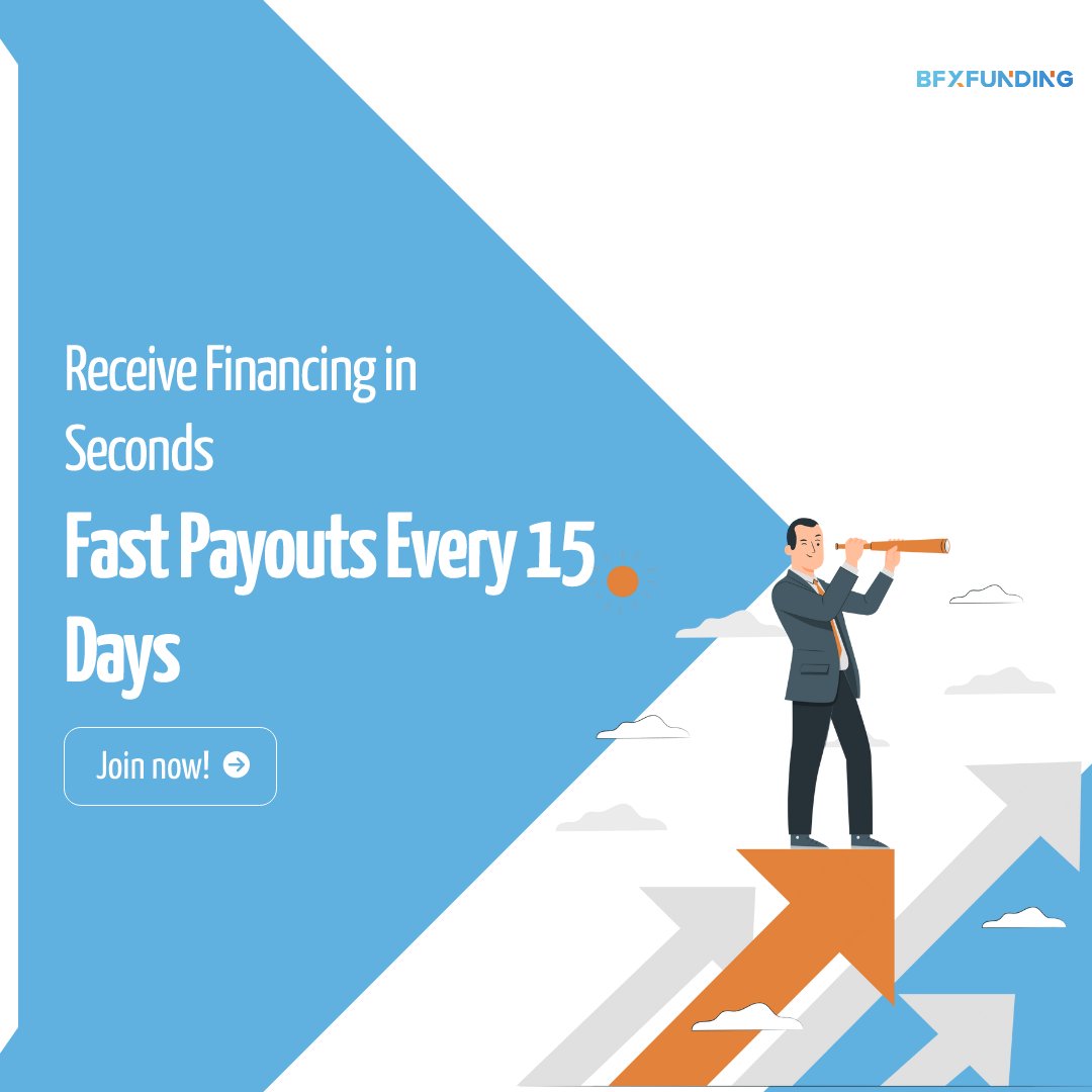 BfxFunding's tweet photo. Don't wait any longer to finance your dreams! 

Receive financing in seconds and receive payments every 15 days with our platform.

#forex #funded https://t.co/4BzrVedsmM
