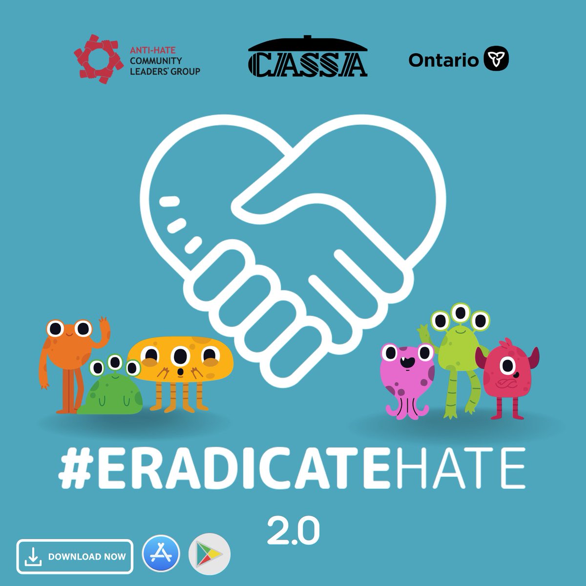 We are excited to announce the launch of our very own Eradicate Hate App - #AntiHateApp for Children and Youth!
.
To download the App,:
Google Play:surl.li/hzgzc
App Store: surl.li/hzgzl
For more info:cassa.ca/eradicatehate-…