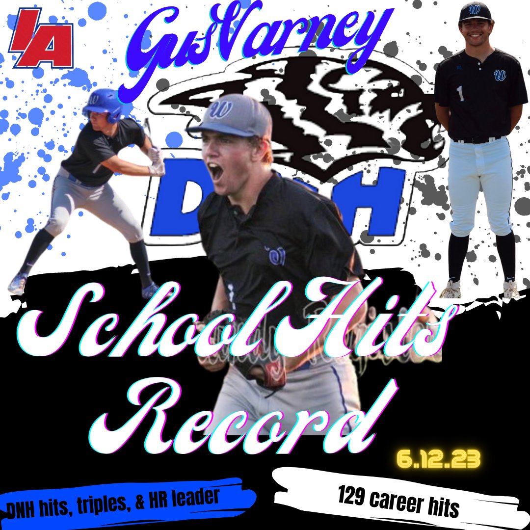 A lot of special things happening with 
<a href="/DNH_Wolverines/">Wolverine Baseball</a> baseball, but perhaps one of the best is a record-breaking performance by Gus Varney (<a href="/GusVarney/">Gus Varney</a>) who etched his name further into the history books
#iahsbb