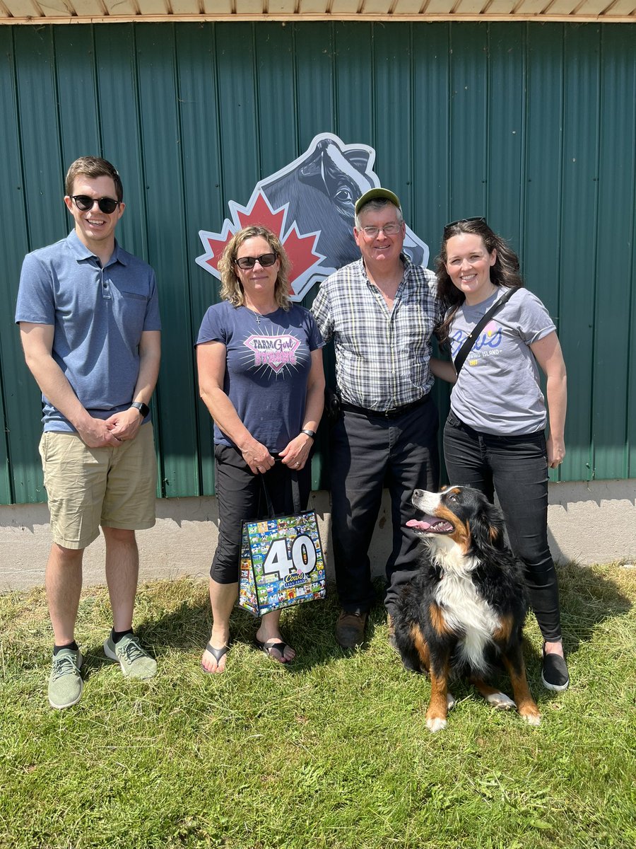 COWSICECREAM's tweet photo. We wouldn’t be celebrating 40 years of COWS without the incredibly hard working dairy farmers on PEI. Their delicious milk is at the root of our core products and know this is what gives us the edge over other products.

Thank Moo to PEI dairy farmers and their families! 🐄 https://t.co/6hmyZFAnKi