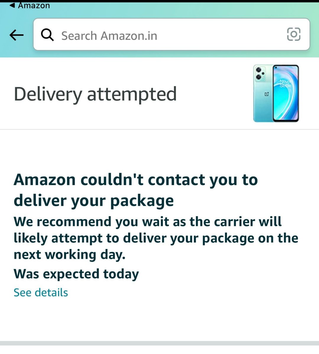 narayan6's tweet photo. No information even after repeated calls to @amazonIN No one knows #Whereismypacket Such a poor company. No control over its delivery centres. #Consumer isn't informed of what 'internal actions' are being taken? #ShutDownAmazon #AmazonBandKaro @jagograhakjago https://t.co/SdMB597P9V