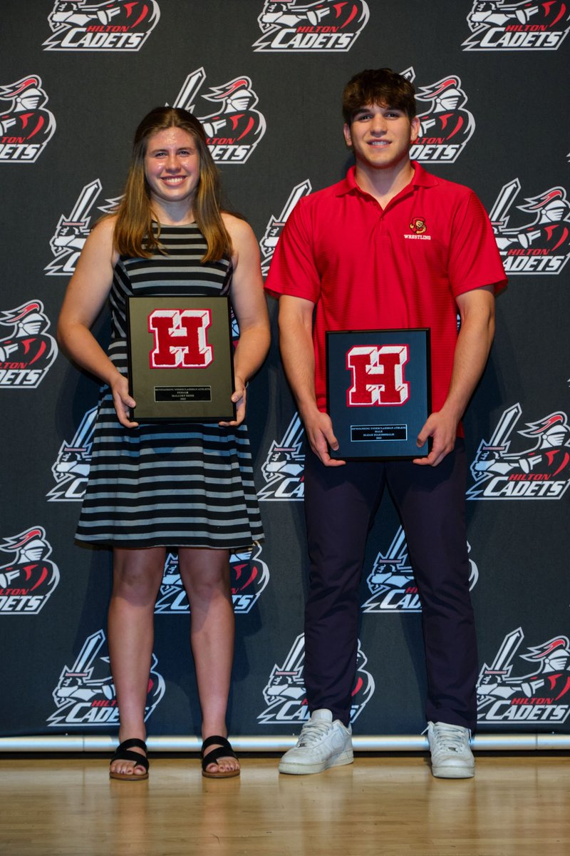 Congratulations to our 2022-2023 Underclass Athletes of the Year- Mallory Heise and Elijah Diakomihalis! #CadetAppreciation #GoCadets