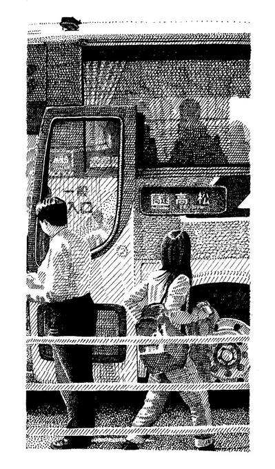 #あなたのボールペン絵を見せてください  高松駅高速バスターミナル