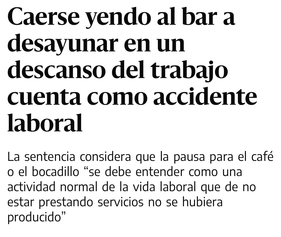 CCOOSPM's tweet photo. Un accidente en tiempo de descanso dentro de la jornada debe ser considerado laboral. Así lo establece la jurisprudencia del TS. Así que… https://t.co/ZgiJbjbhRC