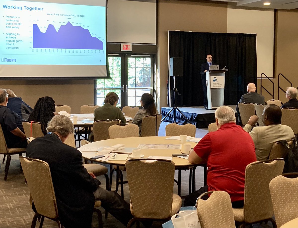 Protecting public health and providing reliable services-all on the plate of public officials. Great discussions at today’s #ACE23 Public Officials Causus, including examples from @Torontowater General Mgr. Lou Di Gironimo.