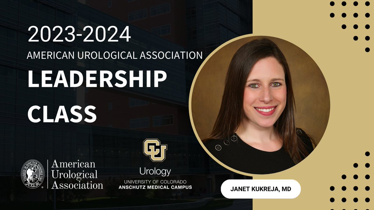 CU_Urology's tweet photo. 🎉 Congratulations, Dr. @JanetKukreja , on being selected to the prestigious 2023 @AmerUrological Leadership Class!

This honor is well rightly earned and well deserved! https://t.co/h9bdqNAdj5