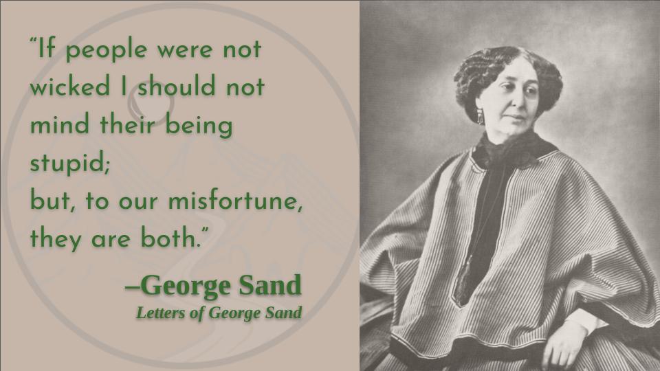WaywordsStudio's tweet image. Today's birthdays! Happy birthday to George Sand and William Strunk, Jr!

#GeorgeSand #williamstrunk