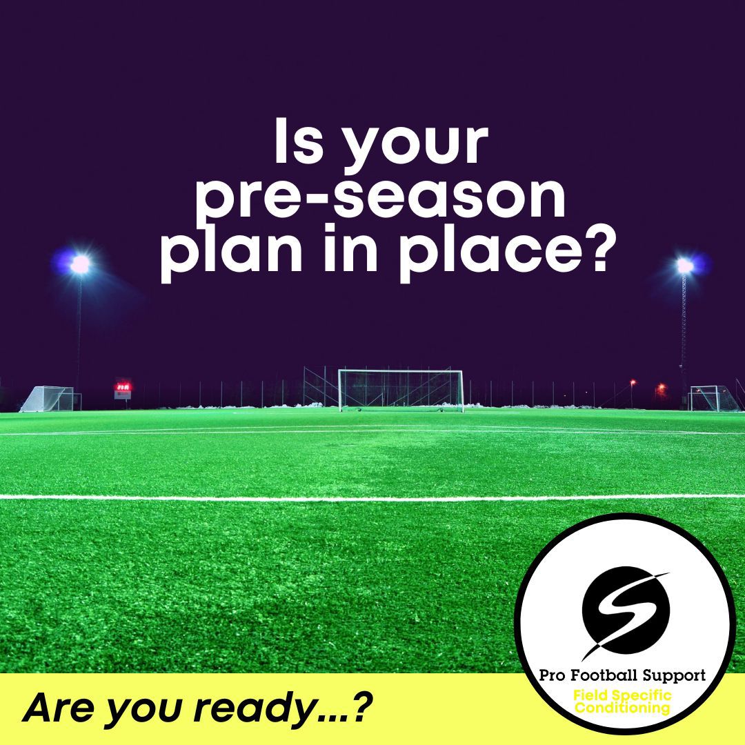 ProFootSupport's tweet image. Pre-season is upon us! 🌤

Is your pre-season plan in place? Is it designed to optimally condition your players? ⚽

Do you need support with programming your on-field daily training sessions?

We can help 👍

DM us for more information.

#preseason #programming #conditioning