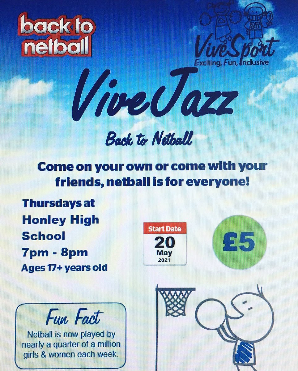 _Vive_Sport_'s tweet image. We would LOVE to see some newbies at #Back2Netball on THURSDAY!
No experience necessary, just come on down &amp;amp; have some fun⭐️
•
•
•
#netball #netballinhuddersfield #backtonetball #netballfamily @EnglandNetball @Netballinwyorks @BirkyBellsNC @HuddsgiantsNC @HuddersLive @HuddsHub