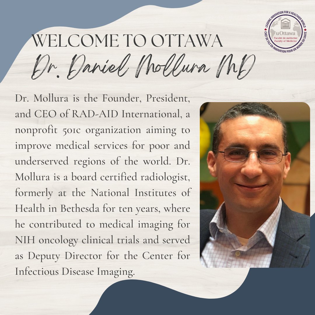 We are excited to have Dr. Daniel Mollura the Founder, President, and CEO of <a href="/RADAIDIntl/">RAD-AID</a> as our 2023 Research Day Visiting Professor! Please join us today June 13th from 12:30-1:30 PM at the Civic Amphitheatre!