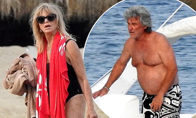 Goldie Hawn, 77, and Kurt Russell, 72, enjoy speedboat outing in Greece trib.al/r6Ayxv5