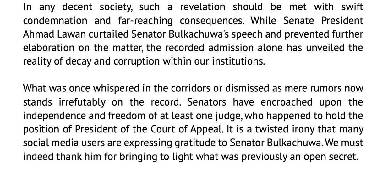 OlufemiOG's tweet photo. "📢 Perverting Justice Kindles God's Anger. 

I wrote today's On The Lord's Side - The Editorial for @GospelBelsRadio Read more...  #AllEyesOnTheJudiciary #Bulkachuwa #Gbaja #DINO https://t.co/LiKdDX4ru8