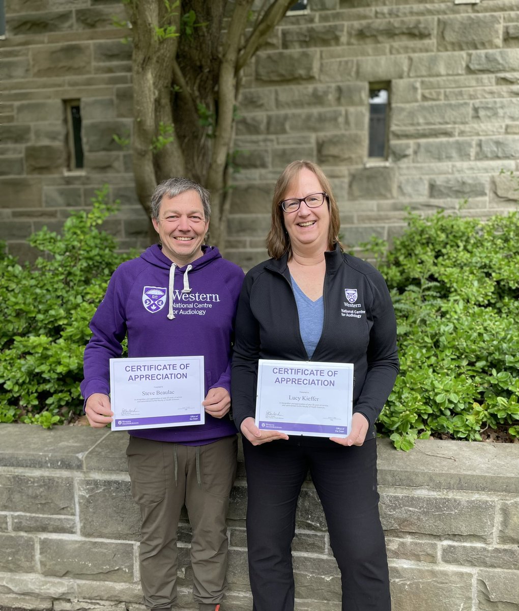 westernuNCA's tweet photo. Congratulations to @SteveBeaulac and @LucyKieffer1 who were recognized for their years of service at the @westernuFHS Year End Award Ceremony. 20 and 35 years @WesternU 🎉 https://t.co/taac0LvWjW