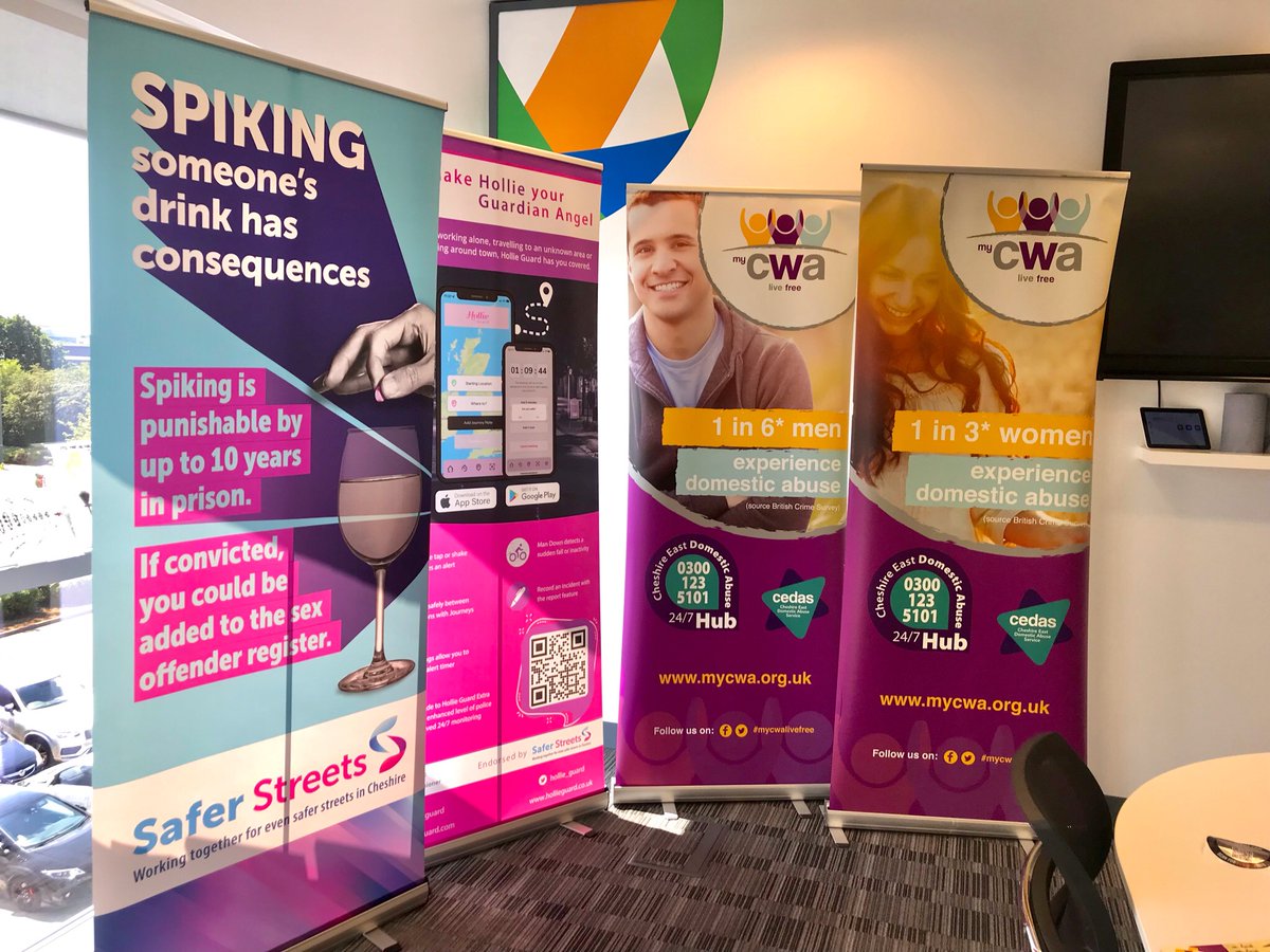 PoliceCrewe's tweet photo. Local officers took the #SaferStreets van and joined EU Womens Network and Cheshire Without Abuse for some joined networking at Assurant Head Office
We took the Safer Streets bus, we have been promoting the Hollie Guard Personal #CrewePolice #CWA #WorkingTogether https://t.co/r99twLiFy9