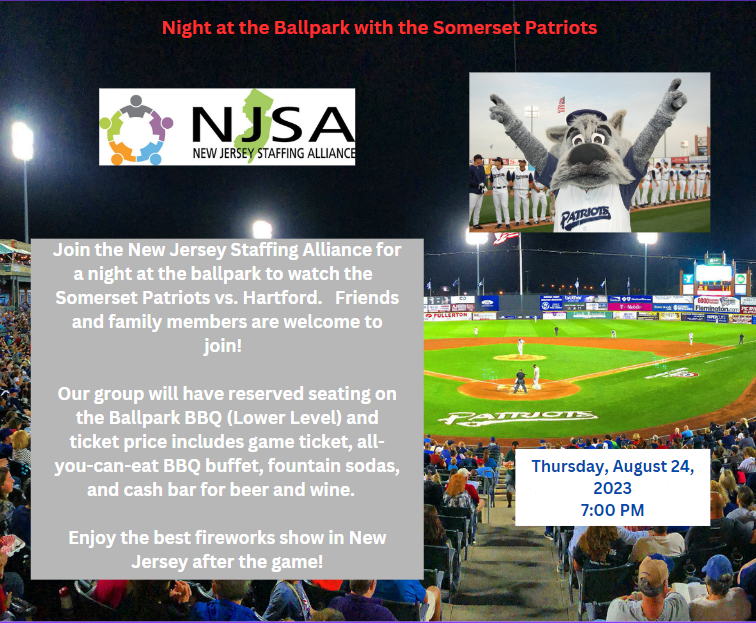 Join NJSA for a night at the ballpark to watch the Somerset Patriots vs. New Hampshire. Friends and family members are welcome to join!

⚾️⭐️Thursday, August 24, 2023 7:00 p.m.⭐️⚾️

njsa.com/event-5288744

#NJSA #NewJersey #BBQ #baseballseason