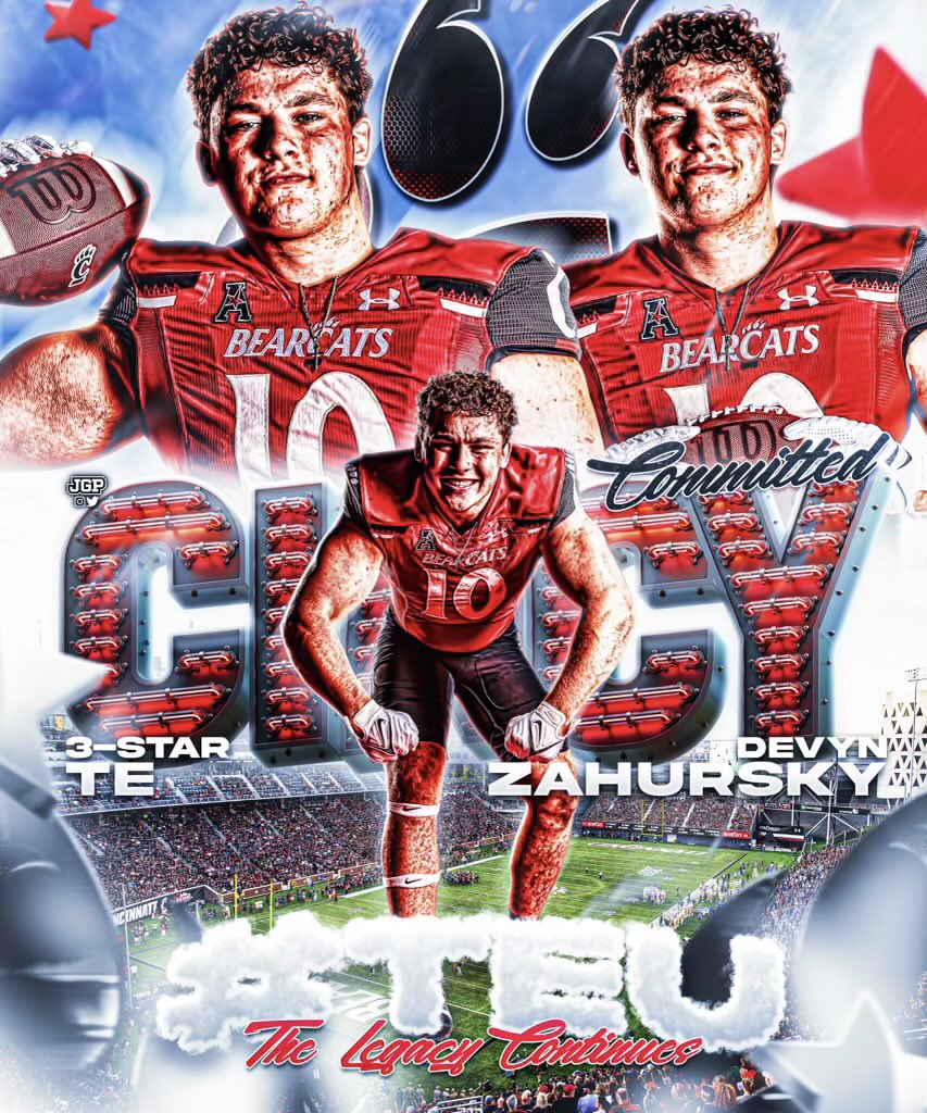dzahursky10's tweet photo. 1000% COMMITTED !! HOME !!!GO BEARCAT !!! ⚫️🔴 @CoachSattUC @coach_stepp @CoachBillWeber @Coach_Cass @UCGriff @UC_Recruiting @CoachCardwell_ @DeRailSims @CoachPeteThomas @GoBearcatsFB @Jocko1114 @SwisherTodd @jlyons_17 @CoachWilson21 @DanZolkowski https://t.co/e8NkVlj9SH