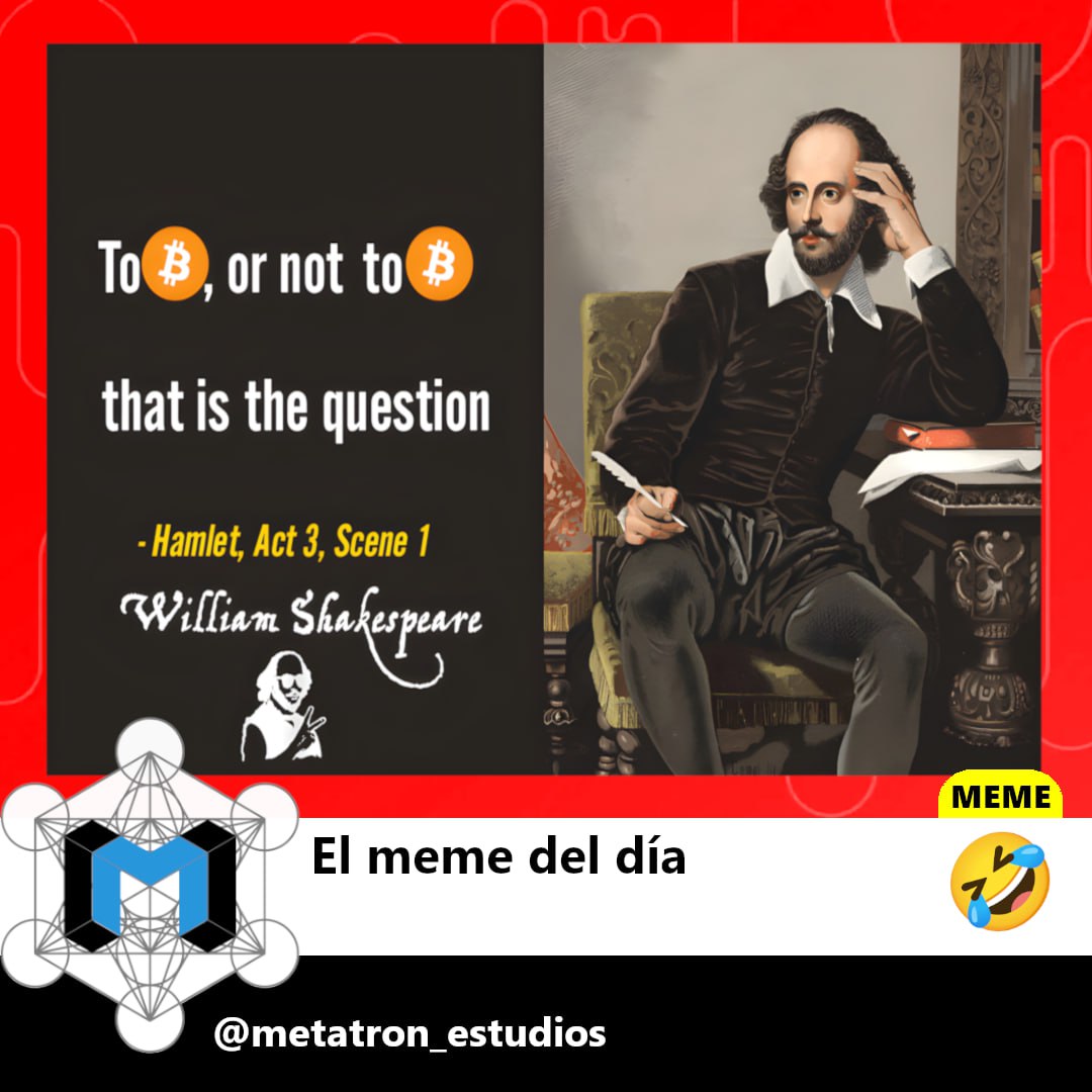metatronestudio's tweet photo. 😂😂😂

#meme

#MetatronEstudios
#AprenderX100PRE

#Cripto
#Metaverso
#Nft
#Web3
#Dao
#Defi
#IA
#Trading
#Formacion
#Asesoria
#Desarrollodigital https://t.co/sygsulfzbk