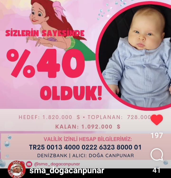 hekim_birligi's tweet photo. HEKİM BİRLİĞİ’NDEN EN ANLAMLI BABALAR GÜNÜ HEDİYESİ İÇİN TÜRKİYE’YE ÇAĞRI

Hekim Birliği ailesi olarak, 11 Haziran 2023 tarihinde Ankara Şubemizin seçimli genel kurulunu gerçekleştirdik. 
Bu önemli etkinlikte, üyemiz ve aynı zamanda Ankara Şubemizin delegesi olan Dr. İsmet Canpunar ile Hekim Birliği Yönetim Kurulu olarak yüz yüze görüşme imkanı bulduk. 
Dr. İsmet Canpunar’ın kızı Doğa Canpunar'ın hastalığıyla ilgili başlattığı yardım kampanyasına verilen destekler için teşekkür etti. Ancak bu desteğin hedefine ulaşması için daha organize ve büyük projelerle yardım toplanması gerektiğini belirtti.
Hekim Birliği Yönetim Kurulu Başkanı Dr. Hatice Çerçi Balcı, Dr. İsmet Canpunar'a Hekim Birliği ailesi olarak tam destek olacaklarını söyledi . 
Bu amaçla, Hekim Birliği gönüllülerden oluşan bir grup oluşturdu. Kırıkkale’de  Dr. Neslihan Şebin tarafından organize edilen ve halen çalışmaları devam eden bir konserle geliri Doğa’ya aktarmak üzere bir yardım kampanyası düzenlendi.
Hekim Birliği'nin isimsiz kahramanları, yurdun dört bir yanında "Doğa Çiçek Açsın, Solmasın" sloganıyla tam bir seferberlik haliyle harekete geçti. 15 Haziran 2023 Perşembe günü saat 21.00'da Twitter'da bir sohbet odası açılacak ve buradan yapılacak yardım kampanyasıyla Doğa’ya destek sağlanacak.
Bilimsel makalelere ve konunun uzmanı hekimlere göre, henüz 2 aylık olan doğanın 4 aylık bir süresi daha bulunmaktadır. İlk semptomlar 6. aydan itibaren görülmeye başlanmakta ve geriye dönüş olmamaktadır. Bu nedenle zamanımız kısıtlıdır ve şu ana kadar gereken meblağın sadece %40'ı toplanabilmiştir. Kalan kısmın bir an önce toplanabilmesi için meslektaşlarımızın ciddi desteğine ihtiyaç duyulmaktadır. Bu konuda başta sağlık camiası çalışanlarımız olmak üzere sanatçılar, yazarlar ve topluma önderlik edebilecek herkese ciddi ihtiyaç duyulmaktadır. Çağrımız   Türkiye’deki bütün yardımseverleredir.  
Doğa’nın yaşamı, bizim yapabileceğimiz yardımlara bağlıdır. Eğer hep beraber seferberlik halinde destek sağlarsak , Doğa çiçek açacaktır.
Gelin, bu yıl 18 Haziran'da kutlanacak Babalar Günü'nde Doğa’nın babasına en güzel hediye olan tedavi masraflarının karşılanmasını sağlayarak Doğa’ya çiçek açtıralım. 
Dr. İsmet Canpunar'ın kızı için verdiği babalık mücadelesine destek olalım. Anne Dr. Nazlı ile baba Dr. İsmet'i yalnız bırakmayalım. 
Babalar Gününde dünyanın en güzel hediyesini, Doğa’ya can olarak bizler sunalım. 
Birlik olursak, yapabiliriz, başarabiliriz. 
#GelinBirlikOlalım @RTErdogan @tcbestepe @drfahrettinkoca @saglikbakanligi