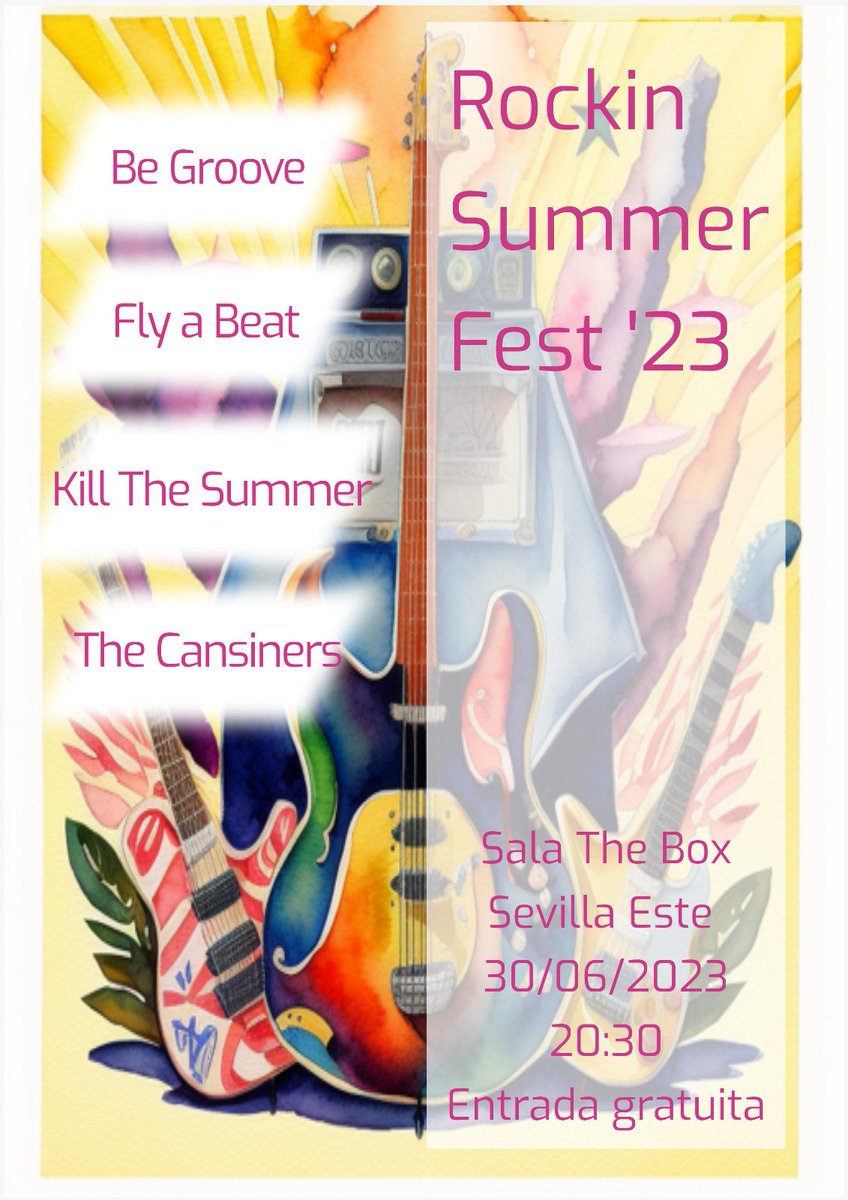 Un año más, nuestra cita en veraniega en The Box. Y muy bien acompañad@s! Os esperamos!!