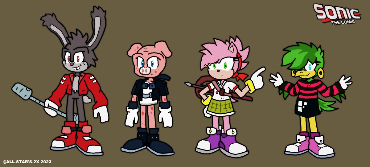 My Redesign of the Sonic the Comic / Fleetway Characters (1/2) #SonicTheHedgehog #SonicTheHedgehogfanart #sonicthecomic #comics #fleetway #fanart #redesign