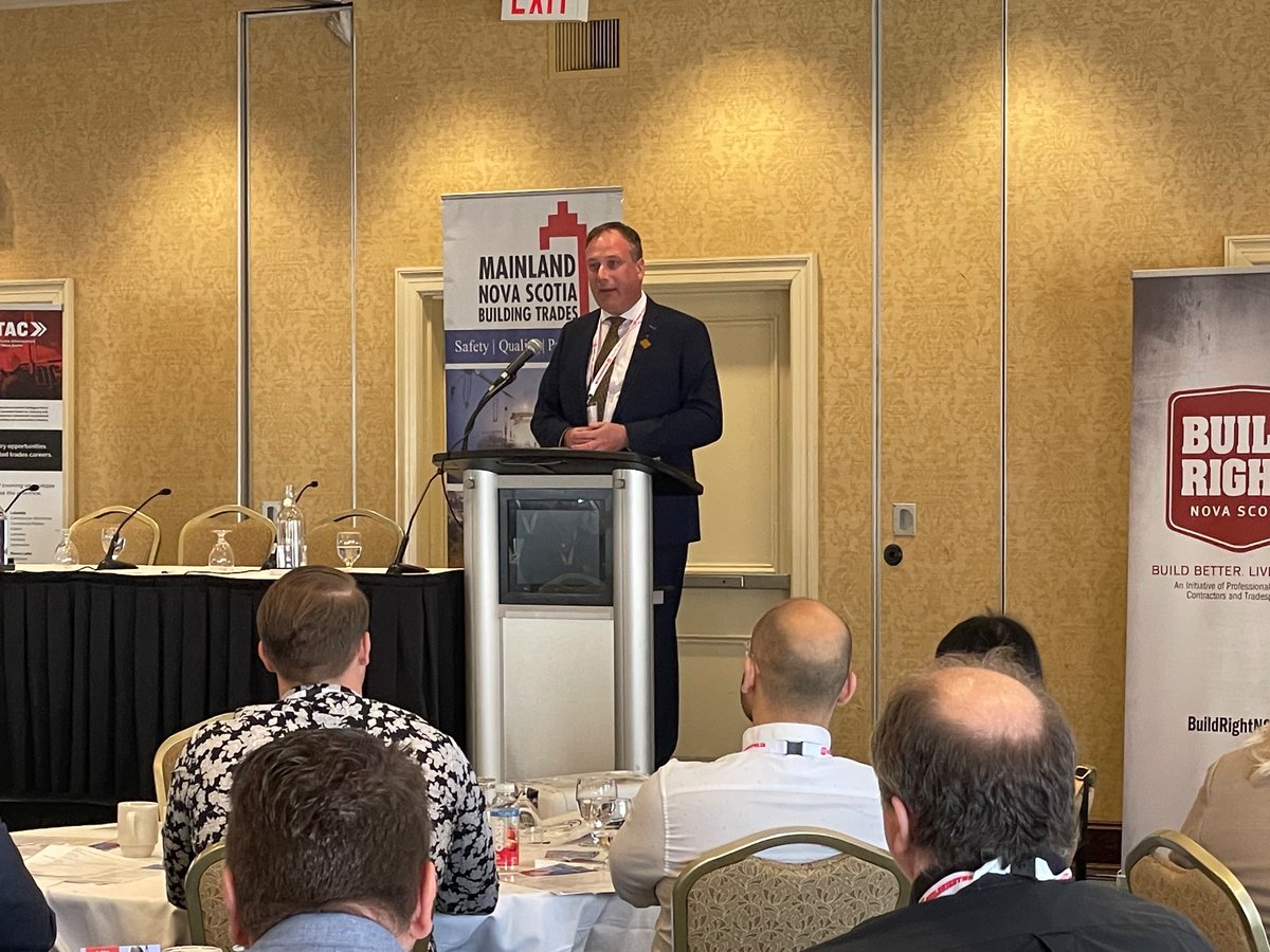 A big thank you to Dave Benoit from @BuildNovaScotia for joining us this year. #infrastructure #growth