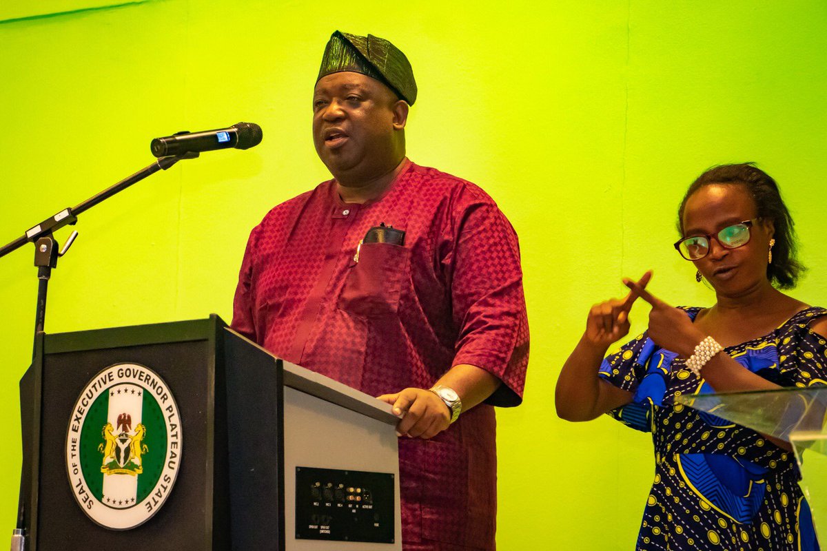 CalebMutfwang's tweet photo. During the Democracy Day celebration event in Jos, I revealed to the public the state's financial situation. The previous administration, headed by Simon Lalong, left behind an enormous debt burden of N11 billion in unpaid salaries for workers.

I addressed the citizens and expressed my concern over the state's deviation from the right path in previous years. I emphasized the need to steer the state back on track and acknowledged the immense work that lies ahead. the workers' salaries for February 2023, totaling N2.9 billion, were severely neglected by the past administration, with only N900 million being paid.