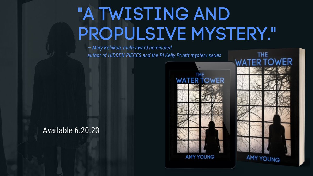 Just one week to go until The Water Tower is available for sale! #thewatertower #mysterybooks #thrillers