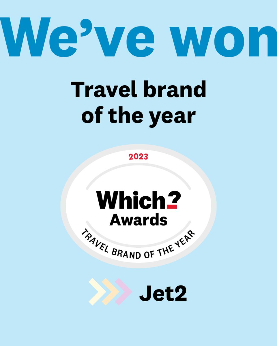 Drumroll please... 🥁

We're delighted to have won the coveted @WhichUK Travel Brand of the Year 2023, as voted by you!

Thanks to all who voted for us, we look forward to taking you on your well-deserved holidays ☀

Book for Summer '23: spr.ly/6016OFvnw

#WhichAwards2023