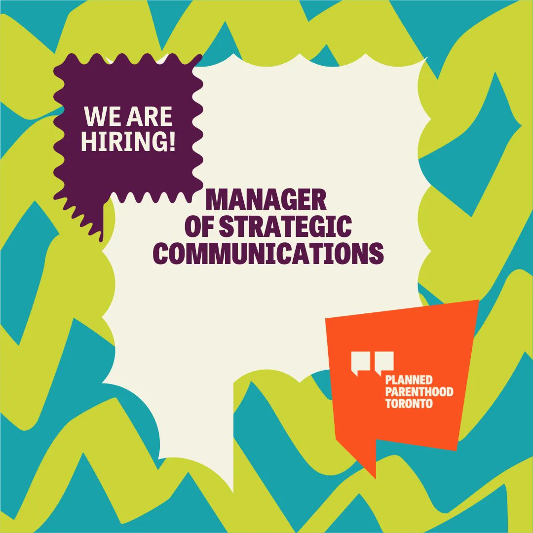 PPT is hiring a Manager of Strategic Communications! Apply here by June 26th, 2023: buff.ly/3qGayul Come join our team! #hiring #communications